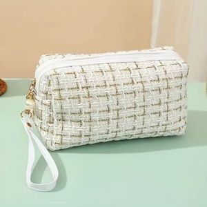 Elegant Cream Cosmetic Bag